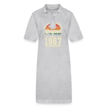 Creative Birthday Surprise Vintage 1967 - Stanley/Stella PAIGER Organic Women’s Polo Dress - black - Front