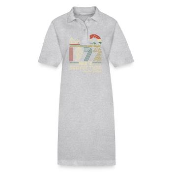 Millésime 1972 – Né dans les légendes - Robe polo bio PAIGER Stanley/Stella Femme - noir - Devant