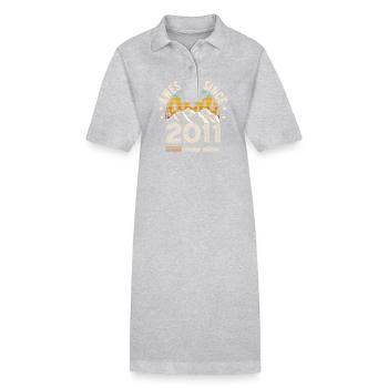 Vintage Legend 2011 - Birthday Gift Idea - Stanley/Stella Frauen Bio-Polokleid PAIGER - Schwarz - Vorne