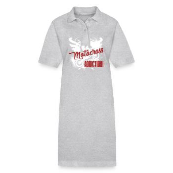 Motocross Motocross Addiction - Stanley/Stella PAIGER Organic Women’s Polo Dress - black - Front