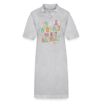 Gravlax Lover Gift - Stanley/Stella PAIGER Organic Women’s Polo Dress - black - Front