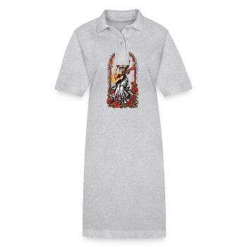 Iconic Guitarist Design Musician Aesthetic - Stanley/Stella PAIGER Organic Women’s Polo Dress - black - Front