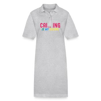 Camping Is My Escape - Stanley/Stella PAIGER Organic Women’s Polo Dress - black - Front