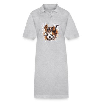 Équipe sportive de football Beagle Dog - Robe polo bio PAIGER Stanley/Stella Femme - noir - Devant