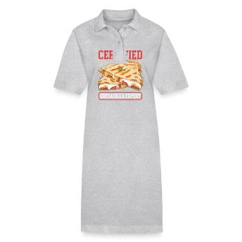 Quesadilla Tortilla Quesadillas Gift - Stanley/Stella PAIGER Organic Women’s Polo Dress - black - Front