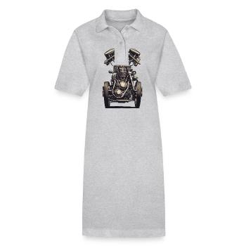 Mécanicien de véhicules à moteur Vintage - Robe polo bio PAIGER Stanley/Stella Femme - noir - Devant