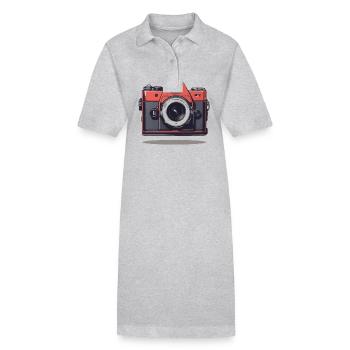 Vintage Fotokamera Ästhetik Retro Fotoapparat - Stanley/Stella Frauen Bio-Polokleid PAIGER - Schwarz - Vorne