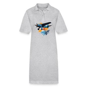 Model Airplane Pilot Airplane Hobby Design - Stanley/Stella PAIGER Organic Women’s Polo Dress - black - Front