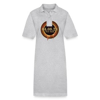 Total Solar Eclipse Path of Totality New York - Stanley/Stella PAIGER Organic Women’s Polo Dress - black - Front