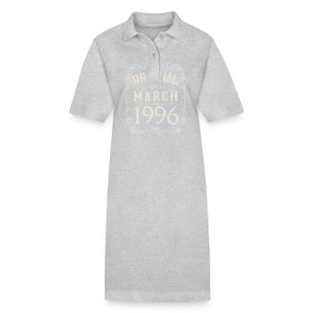 Vintage - Original since March 1996 Birthday - Stanley/Stella PAIGER Organic Women’s Polo Dress - black - Front