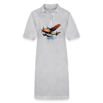 Model Airplane Pilot Airplane Hobby Design - Stanley/Stella PAIGER Organic Women’s Polo Dress - black - Front