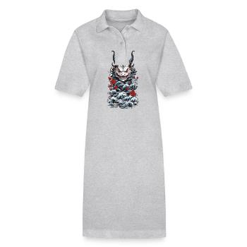 Seeungeheuer Japanischer Dämon Yokai Style - Stanley/Stella Frauen Bio-Polokleid PAIGER - Schwarz - Vorne
