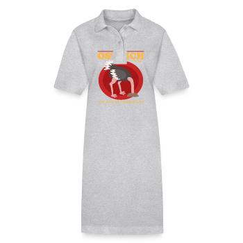 Autruche oiseau autruche amant autruches cadeau - Robe polo bio PAIGER Stanley/Stella Femme - noir - Devant