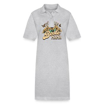 For The Best Mom Mother Appreciation - Stanley/Stella PAIGER Organic Women’s Polo Dress - black - Front