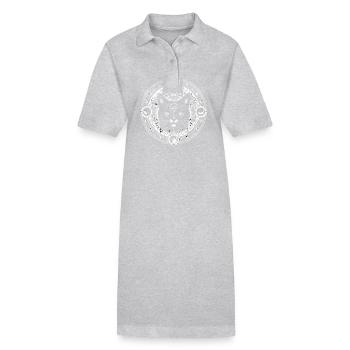 Easter Ostara Eostre Pagan Spring Hare - Stanley/Stella PAIGER Organic Women’s Polo Dress - black - Front