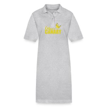 Café et Canari - Robe polo bio PAIGER Stanley/Stella Femme - noir - Devant