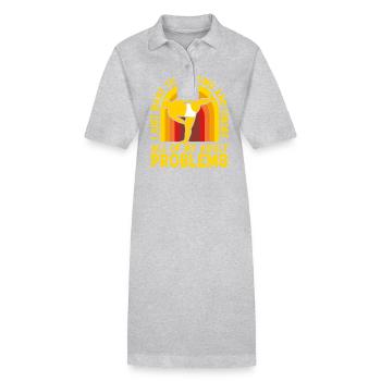 I just want to go Sumo and ignore all of my adult - Stanley/Stella PAIGER Organic Women’s Polo Dress - black - Front