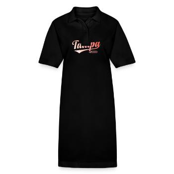 Tampa Stadt im Bundesstaat Florida - Stanley/Stella Frauen Bio-Polokleid PAIGER - Schwarz - Vorne