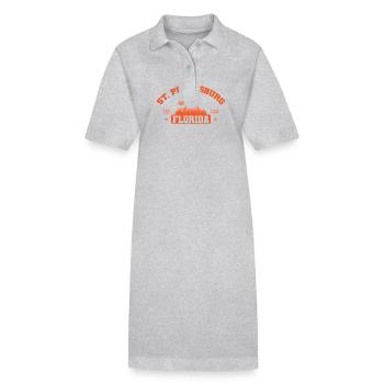 St. Petersburg, Florida city in the USA - Stanley/Stella PAIGER Organic Women’s Polo Dress - black - Front