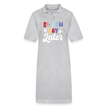 Bisexual pun - Stanley/Stella PAIGER Organic Women’s Polo Dress - black - Front