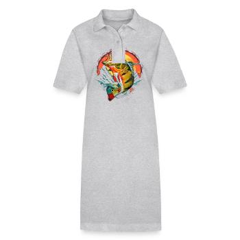 Bass Fish - Stanley/Stella PAIGER Organic Women’s Polo Dress - black - Front
