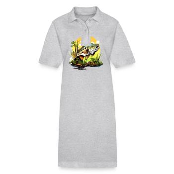 Bass Fish - Stanley/Stella PAIGER Organic Women’s Polo Dress - black - Front