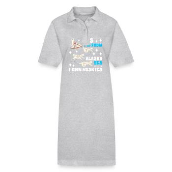 Traîneau Chiens de traîneau - Robe polo bio PAIGER Stanley/Stella Femme - noir - Devant