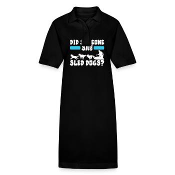 Traîneau Chiens de traîneau - Robe polo bio PAIGER Stanley/Stella Femme - noir - Devant