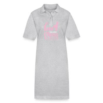Girl who loves Chess Schach Denksport - Stanley/Stella Frauen Bio-Polokleid PAIGER - Schwarz - Vorne