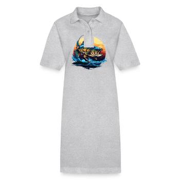 Bass Fish - Stanley/Stella PAIGER Organic Women’s Polo Dress - black - Front