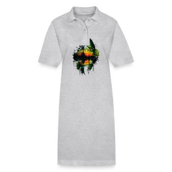 Bass Fish - Stanley/Stella PAIGER Organic Women’s Polo Dress - black - Front