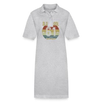 July 1961 - Birthday in July Oldschool - Stanley/Stella PAIGER Organic Women’s Polo Dress - black - Front