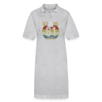 March 1961 - Birthday in March Oldschool - Stanley/Stella PAIGER Organic Women’s Polo Dress - black - Front