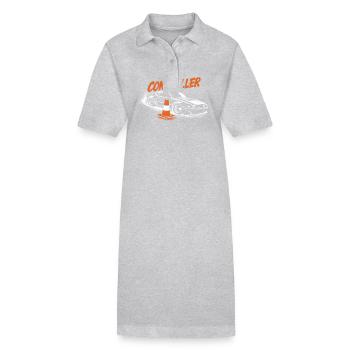 Funny Autocross Cone Killer Motorsport Race Drivin - Stanley/Stella PAIGER Organic Women’s Polo Dress - black - Front