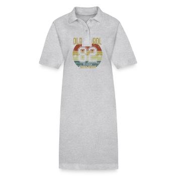 March 1982 - Birthday in March Oldschool - Stanley/Stella PAIGER Organic Women’s Polo Dress - black - Front