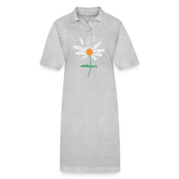Teacher Life - Teach Love Inspire Teachers - Stanley/Stella PAIGER Organic Women’s Polo Dress - black - Front
