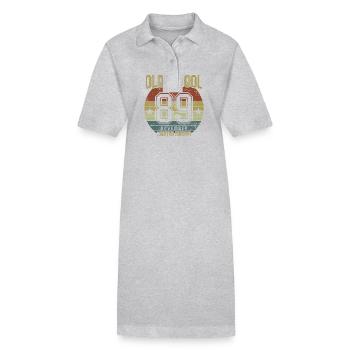 November 1989 - Birthday in November Oldschool - Stanley/Stella PAIGER Organic Women’s Polo Dress - black - Front