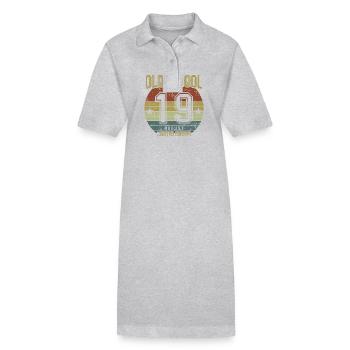 August 2019 - Birthday in August Oldschool - Stanley/Stella PAIGER Organic Women’s Polo Dress - black - Front