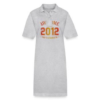 November 2012 - Birthday in November Awesome - Stanley/Stella PAIGER Organic Women’s Polo Dress - black - Front