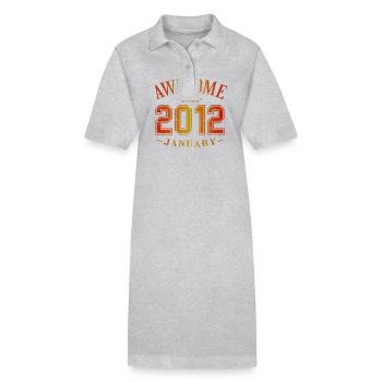 January 2012 - Birthday in January Awesome - Stanley/Stella PAIGER Organic Women’s Polo Dress - black - Front