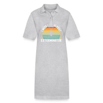 Schädlingsbekämpfung Kammerjäger - Stanley/Stella Frauen Bio-Polokleid PAIGER - Schwarz - Vorne