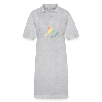 Rhode Island Home State in the USA - Stanley/Stella PAIGER Organic Women’s Polo Dress - black - Front