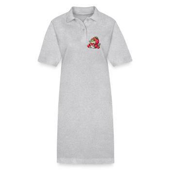 Crocodile en costume de pastèque - Robe polo bio PAIGER Stanley/Stella Femme - noir - Devant