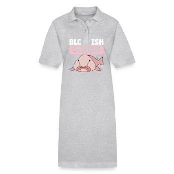 Poisson blob mignon poisson laid - Robe polo bio PAIGER Stanley/Stella Femme - noir - Devant