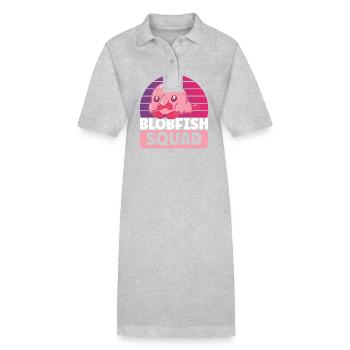 Poisson blob mignon poisson laid - Robe polo bio PAIGER Stanley/Stella Femme - noir - Devant