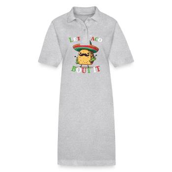 Drôle de tacos Dicton Cinco De Mayo Mexicain - Robe polo bio PAIGER Stanley/Stella Femme - noir - Devant