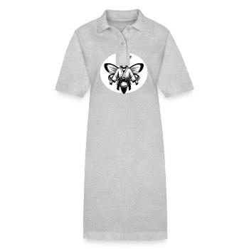 Karate Moth with Black Belt - Stanley/Stella PAIGER Organic Women’s Polo Dress - black - Front