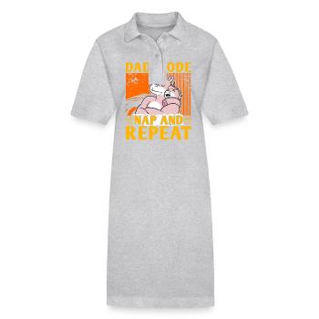Mode papa : Sieste et répétition - Robe polo bio PAIGER Stanley/Stella Femme - noir - Devant