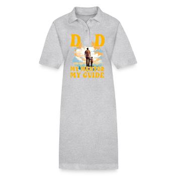 Dad My Mentor My Guide - Stanley/Stella PAIGER Organic Women’s Polo Dress - black - Front