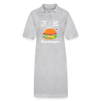 Cheeseburger Burger - Stanley/Stella Frauen Bio-Polokleid PAIGER - Schwarz - Vorne